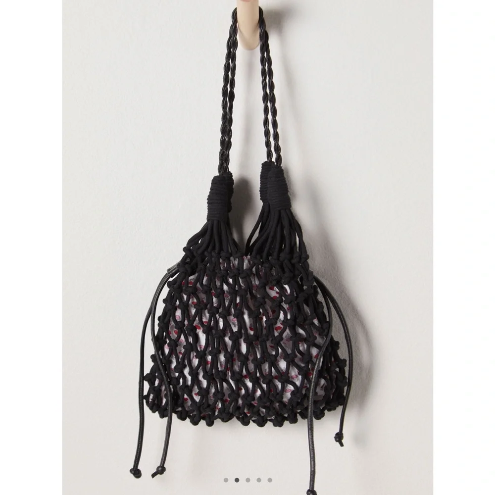 NWT FREE PEOPLE Daily Shoulder Bag Ash Black NEW Handbag Purse $58 Retail - Picture 5 of 6
